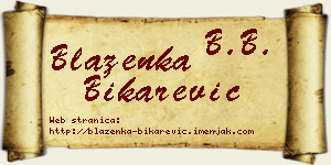 Blaženka Bikarević vizit kartica